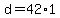 +d+=+42%2A1+