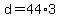 +d+=+44%2A3+