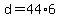 +d+=+44%2A6+