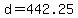 +d+=+442.25+