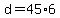 +d+=+45%2A6+