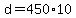 +d+=+450%2A10+