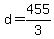 +d+=+455%2F3+