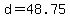 +d+=+48.75+