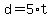 +d+=+5%2At+