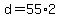 +d+=+55%2A2+