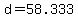 +d+=+58.333+