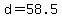 +d+=+58.5+