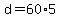 +d+=+60%2A5+