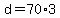 +d+=+70%2A3+