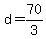 +d+=+70%2F3+