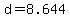 +d+=+8.644+