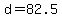 +d+=+82.5+