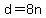 +d+=+8n+