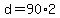 +d+=+90%2A2+