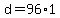 +d+=+96%2A1+