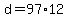 +d+=+97%2A12+