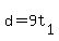 +d+=+9t%5B1%5D+
