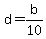 +d+=+b%2F10+