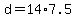 +d++=+14%2A7.5+