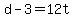 +d+-+3+=+12t+