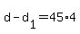 +d+-+d%5B1%5D+=+45%2A4+