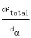 +dA%5Btotal%5D+%2Fd%5Balpha%5D+