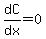 +dC%2Fdx+=+0