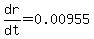 +dr%2Fdt+=+0.00955+