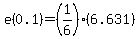 +e%280.1%29+=+%281%2F6%29%286.631%29