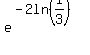 +e%5E%28-2ln%281%2F3%29%29+