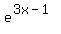 +e%5E%283x-1%29