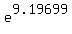 +e%5E9.19699+