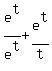 +e%5Et%2Fe%5Et+%2B+e%5Et%2Ft+