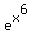 +e%5Ex%5E6+
