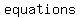 +equations