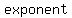 +exponent