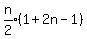 +expr%28n%2F2%29%281%2B2n-1%29