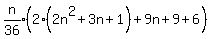 +expr%28n%2F36%29%282%5E%22%22%282n%5E2%2B3n%2B1%29%2B9n%2B9%2B6%29%29