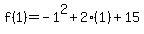 +f%281%29=-1%5E2%2B2%281%29%2B15+