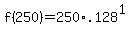 +f%28250%29+=+250%2A.128%5E1+