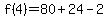 +f%284%29=80%2B24-2