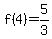 +f%284%29+=+5%2F3+