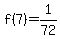 +f%287%29+=+1%2F72+