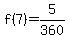 +f%287%29+=+5%2F360+