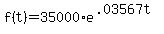 +f%28t%29+=+35000%2Ae%5E%28+.03567t+%29+