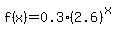 +f%28x%29=0.3%282.6%29%5Ex