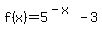 +f%28x%29=5%5E%28-x%29-3+