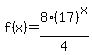+f%28x%29=8%2817%29%5Ex%2F4