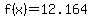 +f%28x%29+=+12.164+